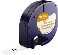 Dymo - 1/2" Wide x 156" Long, Black on White Iron Label Printer Cartridge - For DYMO Letratag Printers - Best Tool & Supply