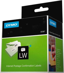 Dymo - 2.3" Wide x 10" Long, White Internet Postage Label - For DYMO LabelWriter Printers - Best Tool & Supply