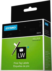 Dymo - 15/16" Wide x 15/16" Long, White Price Tag - For DYMO LabelWriter Printers - Best Tool & Supply