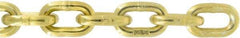 Value Collection - 5/16" Welded Transport Chain - 4,700 Lb Capacity, Grade 70, 100' Long, Yellow Chromate Zinc Finish - Best Tool & Supply