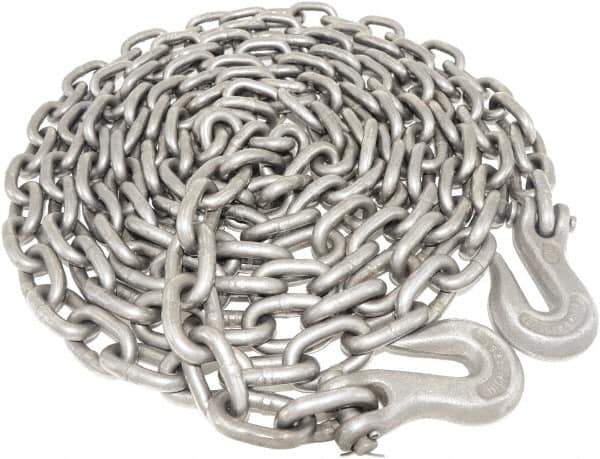 Value Collection - 5/16" Welded Tie Down Chain - 3,900 Lb Capacity, Grade 40, Self-Colored Finish - Best Tool & Supply