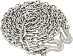 Value Collection - 3/8" Welded Tie Down Chain - 5,400 Lb Capacity, Grade 43, Self-Colored Finish - Best Tool & Supply