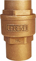 Legend Valve - 1-1/2" Lead Free Bronze Check Valve - Inline, C x C Sweat, 250 WOG - Best Tool & Supply