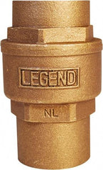 Legend Valve - 1" Lead Free Bronze Check Valve - Inline, C x C Sweat, 250 WOG - Best Tool & Supply