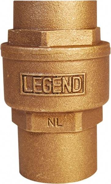 Legend Valve - 3/4" Lead Free Bronze Check Valve - Inline, C x C Sweat, 250 WOG - Best Tool & Supply