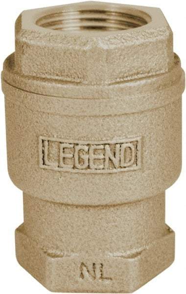 Legend Valve - 1/2" Lead Free Bronze Check Valve - Inline, FNPT x FNPT, 250 WOG - Best Tool & Supply