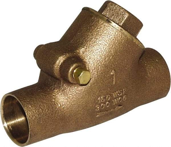 Legend Valve - 3/4" Lead Free Bronze Check Valve - Y-Pattern, C x C Sweat, 300 WOG - Best Tool & Supply