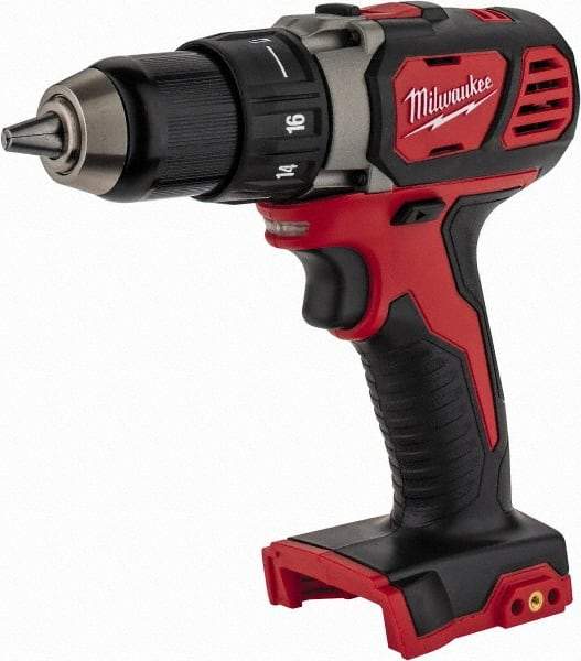 Milwaukee Tool - 18 Volt 1/2" Chuck Pistol Grip Handle Cordless Drill - 0-400 & 0-1800 RPM, Keyless Chuck, Reversible, Lithium-Ion Batteries Not Included - Best Tool & Supply