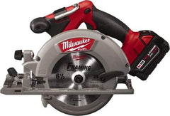 Milwaukee Tool - 18 Volt, 6-1/2" Blade, Cordless Circular Saw - 5,000 RPM, 1 Lithium-Ion Battery Included - Best Tool & Supply