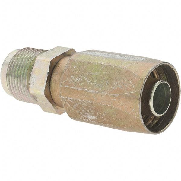 Parker - 2 Piece, 1-1/16-14, Reusable Hose Fitting - 5/8" Hose ID x 3/4" Hose OD - Best Tool & Supply