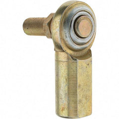 Value Collection - Female Spherical Rod End with Stud - 3/8-24, Steel with Steel Raceway - Best Tool & Supply