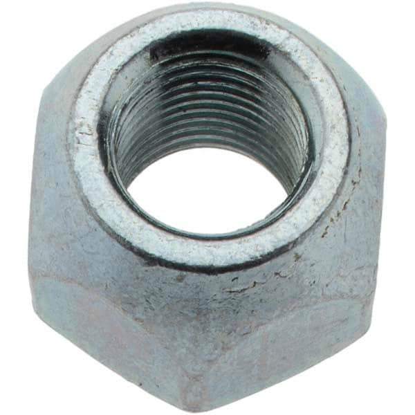 Value Collection - M12-1.25 Zinc Finish Wheel Nut - 21mm Hex, 16mm Overall Length, 60° Seat Angle - Best Tool & Supply