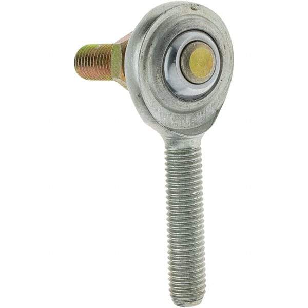 Value Collection - Male Spherical Rod End with Stud - 1/4-28, Steel with Teflon Raceway - Best Tool & Supply