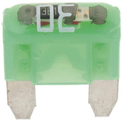 Value Collection - 30 Amp, 32 VDC, Automotive Fuse - 10.83" Long, Green, Littlefuse MIN030 - Best Tool & Supply