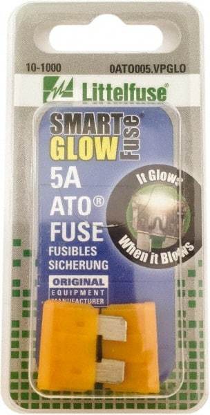 Value Collection - 5 Amp, Automotive Fuse - Tan, Littlefuse ATO005 - Best Tool & Supply