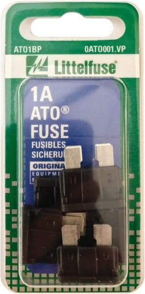 Value Collection - 1 Amp, 32 VAC/VDC, Automotive Fuse - 3/4" Long, Black, Littlefuse ATO001 - Best Tool & Supply