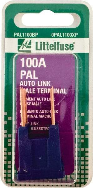 Value Collection - 100 Amp, Automotive Fuse - Blue, Littlefuse PAL1100X - Best Tool & Supply