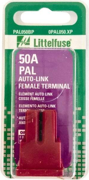 Value Collection - 50 Amp, Automotive Fuse - Red, Littlefuse PAL050 - Best Tool & Supply