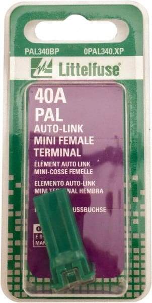 Value Collection - 40 Amp, Automotive Fuse - Green, Littlefuse PAL340 - Best Tool & Supply