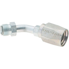 Parker - 5/8-18 SAE45, Reusable Hose Male Swivel Fitting - 5/16" Hose ID x 3/8" Hose OD - Best Tool & Supply