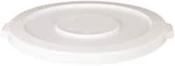 PRO-SOURCE - Round Lid for Use with 10 Gal Round Trash Cans - White, Plastic, For Huskee Trash Cans - Best Tool & Supply