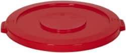 PRO-SOURCE - Round Lid for Use with 32 Gal Round Trash Cans - Red, Plastic, For Huskee Trash Cans - Best Tool & Supply