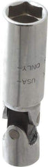 Blackhawk by Proto - 5/8", 3/8" Drive, Spark Plug Hand Socket - 6 Points, 3-3/8" OAL, Steel, Chrome Finish - Best Tool & Supply