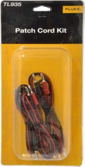 Fluke - Black/Red Electrical Test Equipment Patch Cord Set - Use with Test Equipment - Best Tool & Supply