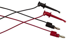 Fluke - Black/Red Electrical Test Equipment Leads Set - Use with All Models - Best Tool & Supply