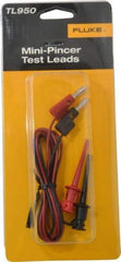 Fluke - Black/Red Electrical Test Equipment Leads Set - Use with All Models - Best Tool & Supply