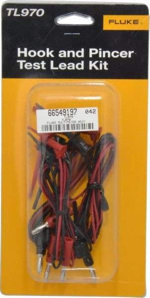 Fluke - Black/Red Electrical Test Equipment Hook & Pincer Kit - Use with All Models - Best Tool & Supply