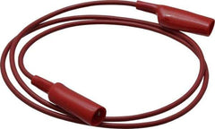 Pomona - Red Electrical Test Equipment Patch Cord - Use with Alligators Test Clips - Best Tool & Supply