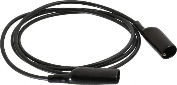 Pomona - Black Electrical Test Equipment Patch Cord - Use with Alligators Test Clips - Best Tool & Supply