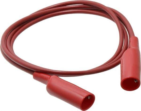 Pomona - Red Electrical Test Equipment Patch Cord - Use with Alligators Test Clips - Best Tool & Supply