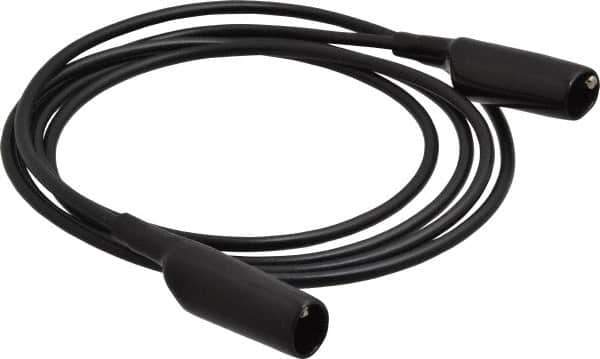 Pomona - Black Electrical Test Equipment Patch Cord - Use with Alligators Test Clips - Best Tool & Supply