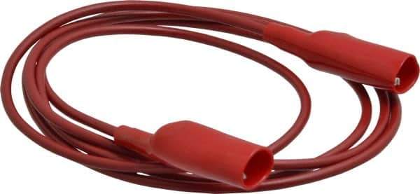 Pomona - Red Electrical Test Equipment Patch Cord - Use with Alligators Test Clips - Best Tool & Supply