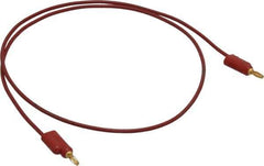 Pomona - Red Electrical Test Equipment Leads - Use with Banana Plugs - Best Tool & Supply