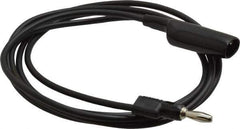 Pomona - Black Electrical Test Equipment Clip - Use with 0.300" Terminal, Banana Plugs - Best Tool & Supply