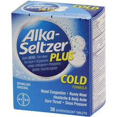 Medique - Original Flavor Alka Seltzer Tablets - Cold & Allergy Relief - Best Tool & Supply