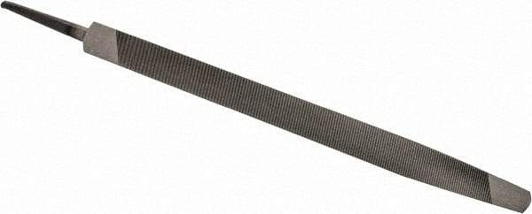 Value Collection - 8" Long, Taper American-Pattern File - Single Cut, 0.41" Overall Thickness, Tang - Best Tool & Supply