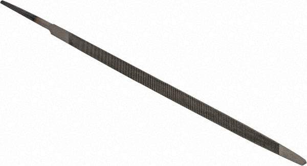 Value Collection - 7.61" Long, Taper American-Pattern File - Single Cut, 0.24" Overall Thickness, Tang - Best Tool & Supply