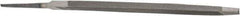 Value Collection - 6.44" Long, Taper American-Pattern File - Single Cut, 1/4" Overall Thickness, Tang - Best Tool & Supply