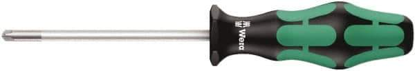 Wera - 3-1/8" Blade Length Tri-Point Screwdriver - 7" OAL - Best Tool & Supply