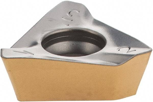 Iscar - HM390 TDKT1505 Grade IC330 Carbide Milling Insert - TiCN/TiN Finish, 0.2303" Thick, 0.449" Inscribed Circle, 0.8mm Corner Radius - Best Tool & Supply