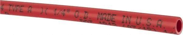 Eaton - 0.17" ID x 1/4" OD, 0.04" Wall Thickness, Cut to Length (1000' Standard Length) Thermoplastic Tube - Red, 1200 Max psi - Best Tool & Supply