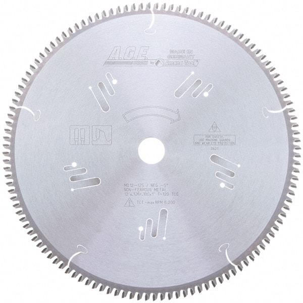 Amana Tool - 12" Diam, 1" Arbor Hole Diam, 120 Tooth Wet & Dry Cut Saw Blade - Carbide-Tipped, Clean Action, Standard Round Arbor - Best Tool & Supply