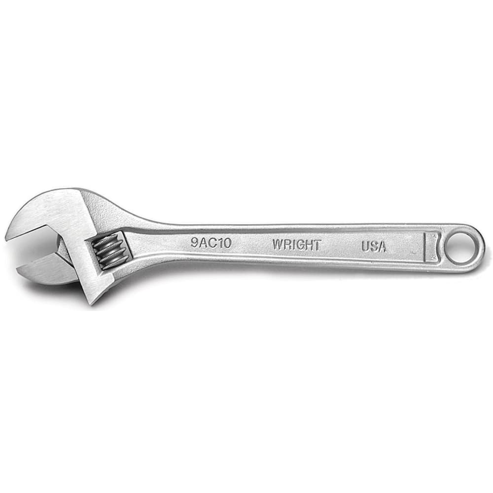 Adjustable Wrench: Chrome-Plated