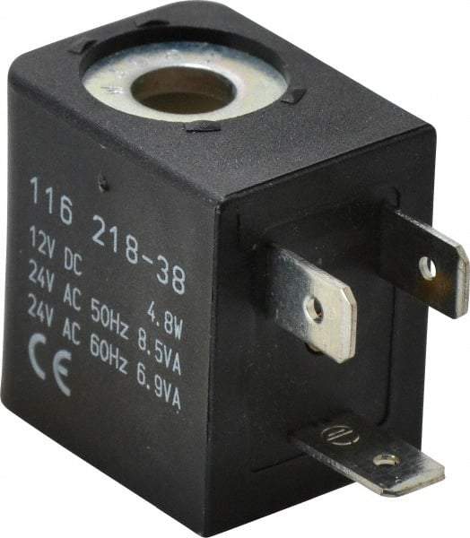 ARO/Ingersoll-Rand - 12 DC Volt, Din Connection Coil Lead Length, Class F, Solenoid Coil - 4.8 Watt, NEMA 4 Enclosure, Use with ARO Solenoid Valve - Best Tool & Supply