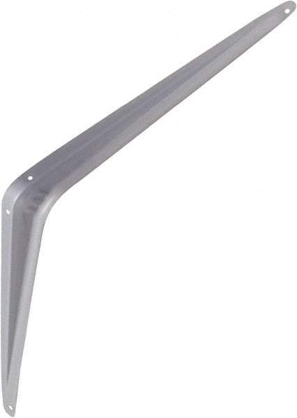 National Mfg. - 100 Lb Capacity, Gray Shelf Brackets - 12" Long x 14" High x 1.9" Wide - Best Tool & Supply