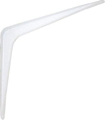 National Mfg. - 100 Lb Capacity, White Shelf Brackets - 12" Long x 14" High x 1.9" Wide - Best Tool & Supply